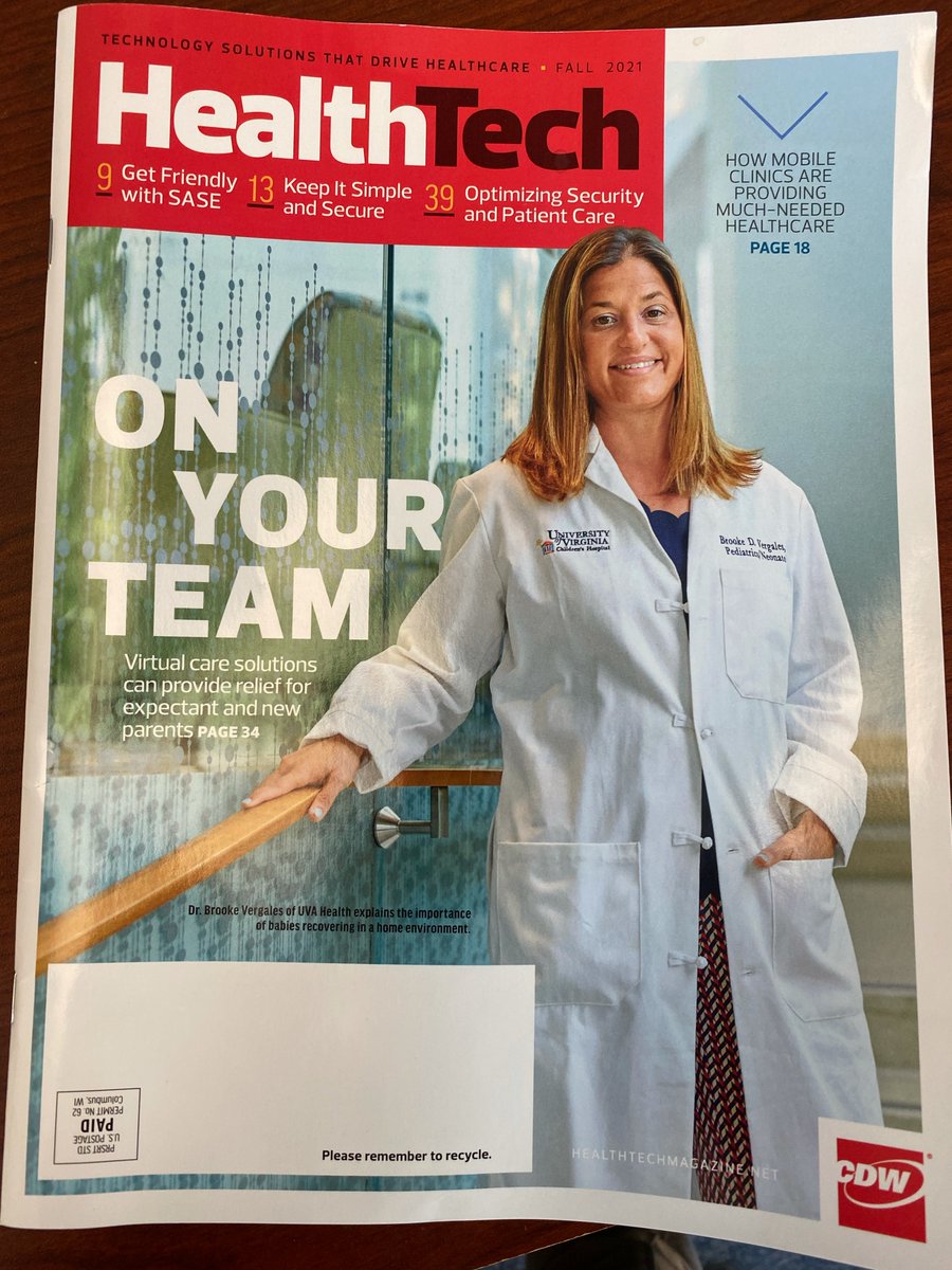 UVaNICU's tweet photo. When one becomes a neonatologist, you don't expect to be a cover story!  Congrats @bdvergales! https://t.co/r8WKvikJQH