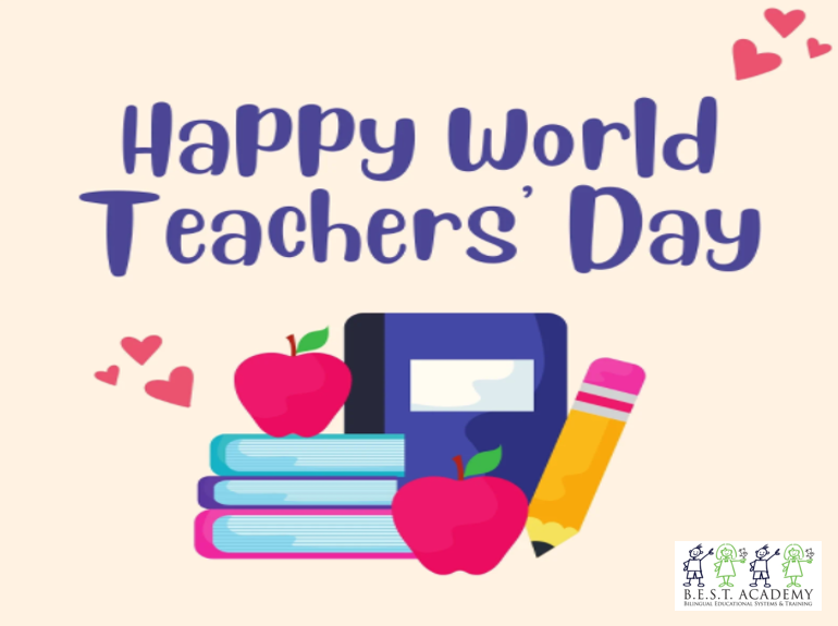 BESTAcademyEFL1's tweet photo. 🍎Happy World Teacher´s Day!
The theme of #WorldTeachersDay 2021 is 'Teachers at the heart of #education recovery'. ❤
Recognizes the tireless efforts of #teachers to keep lessons going with minimal disruption to pupils' learning over the course of the #pandemic.
THANK YOU! https://t.co/6CFK6St4wn