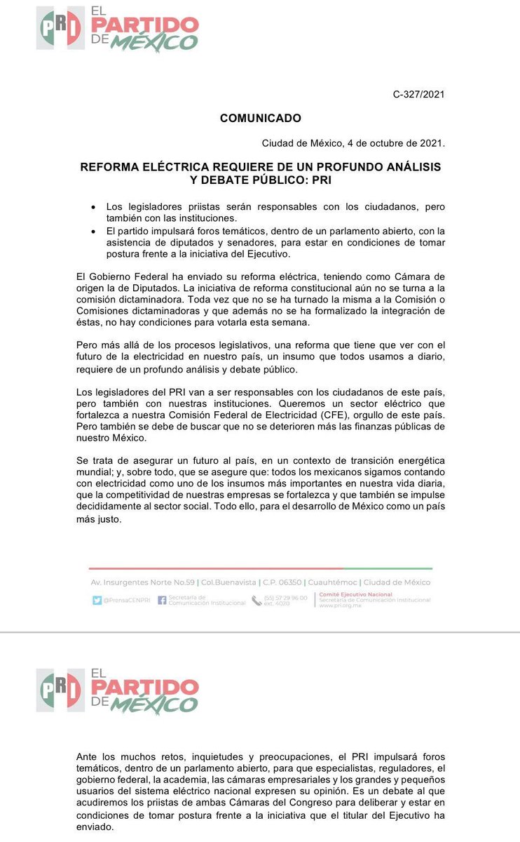 SheylaAragon1's tweet photo. @alitomorenoc, @PRI_Nacional y
@GPPRIDiputados:
En las pasadas elecciones apoyé la coalición #VaXMéxico convencida de que era necesaria una oposición unida para defender a #México.
Hoy exigimos que sin tibieza y por lealtad a la patria, VOTEN EN CONTRA de la #ReformaEléctrica. https://t.co/QnlwukwRG3