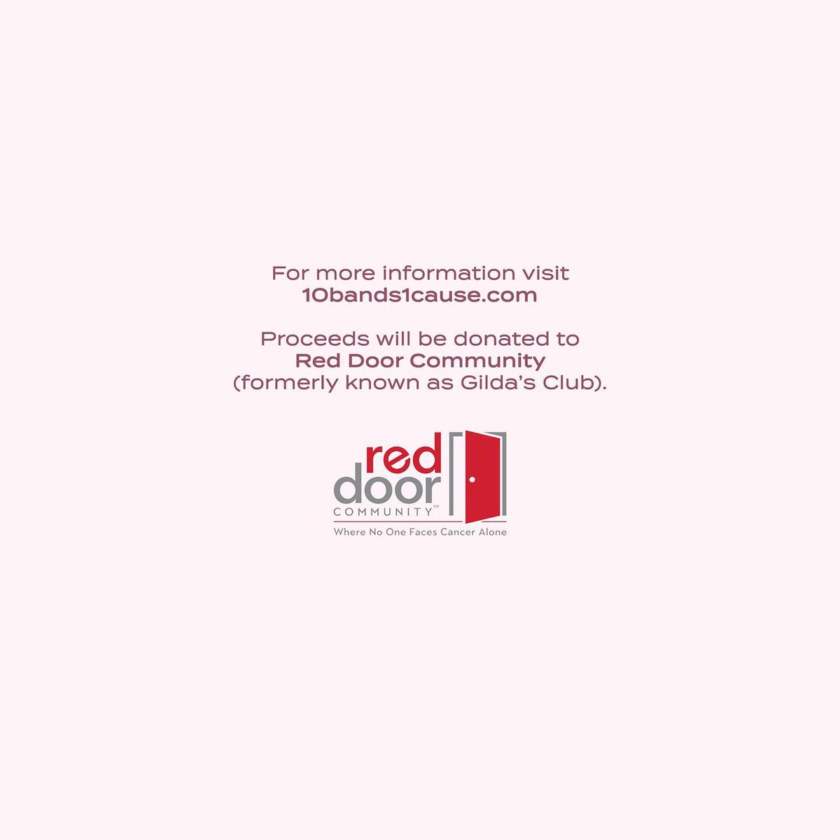 RedDoorCm's tweet photo. #TenBandsOneCause is an initiative that donates a portion of their proceeds to #RedDoorCommunity through the sales of #LimitedEdition pressings on #PinkVinyl. Learn more about this year’s Ten Bands One Cause vinyl exclusives on The Daily Rind https://t.co/lmo6Si9GeA #TheOrchard https://t.co/eTrmNlSvoq