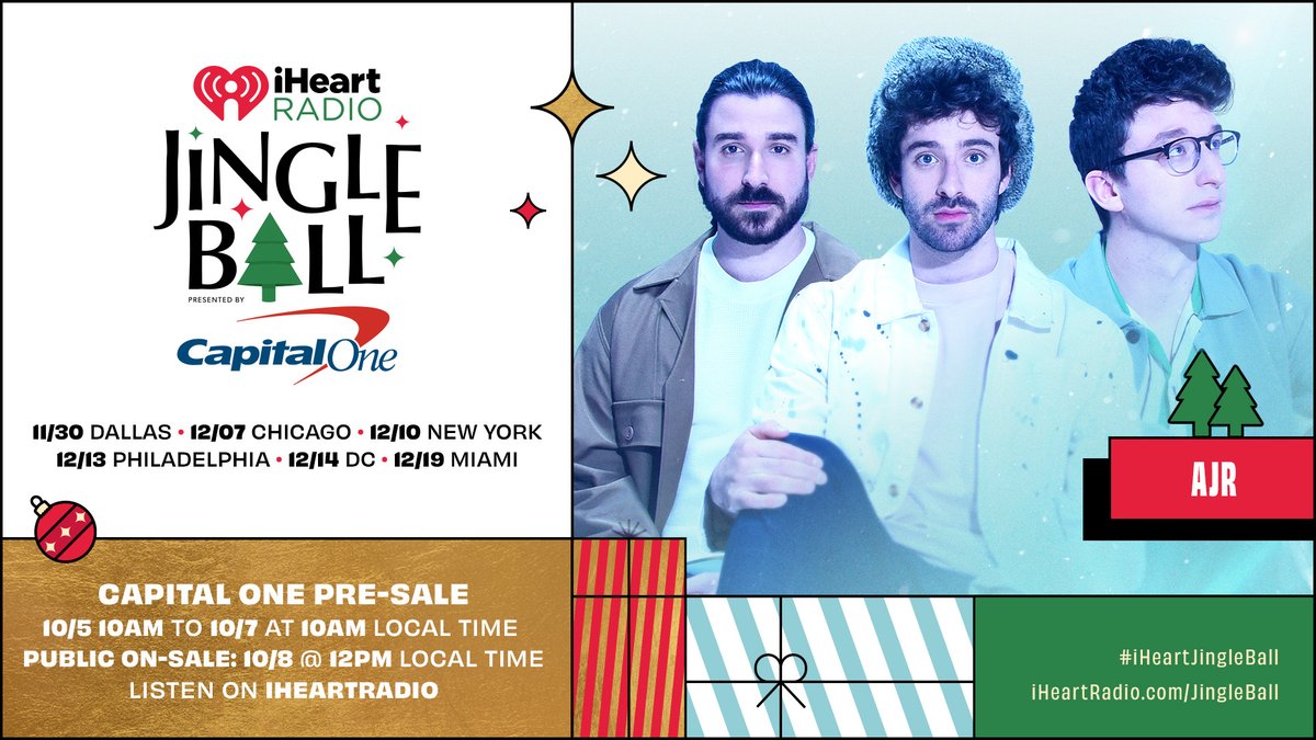 We’re part of this year’s @iHeartRadio Jingle Ball, tickets and Capital One Access pass for a private event are available now iHeartRadio.com/CapitalOne #CapitalOnePartner