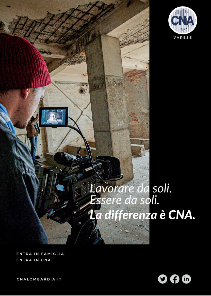 CnaVarese's tweet photo. Lavorare da soli VS essere da soli. La differenza è CNA.
👥 Siamo un’associazione di imprenditrici e imprenditori. Da oltre sessant’anni lavoriamo per dare voce alla tua voce, rappresentando i tuoi interessi sui tavoli istituzionali e molto altro.

#entrainfamiglia https://t.co/KdsnXz7Ncc