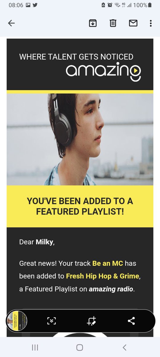 Big Thanks to everyone who voted for my song 'Be an MC' to be aired on <a href="/amazingradio/">Amazing Radio</a> <a href="/AmazingRadioUSA/">Amazing Radio USA</a> Starting at 9pm ET/ 8pm CT/ 6pm PT <a href="/RealMartyMcFly/">Marty McFly</a>
 #akamilkyuk #wearenotsaints #amazingradio #amazingradiousa #newmusic #independent #radio #gratefulthankfulblessed #tuesday