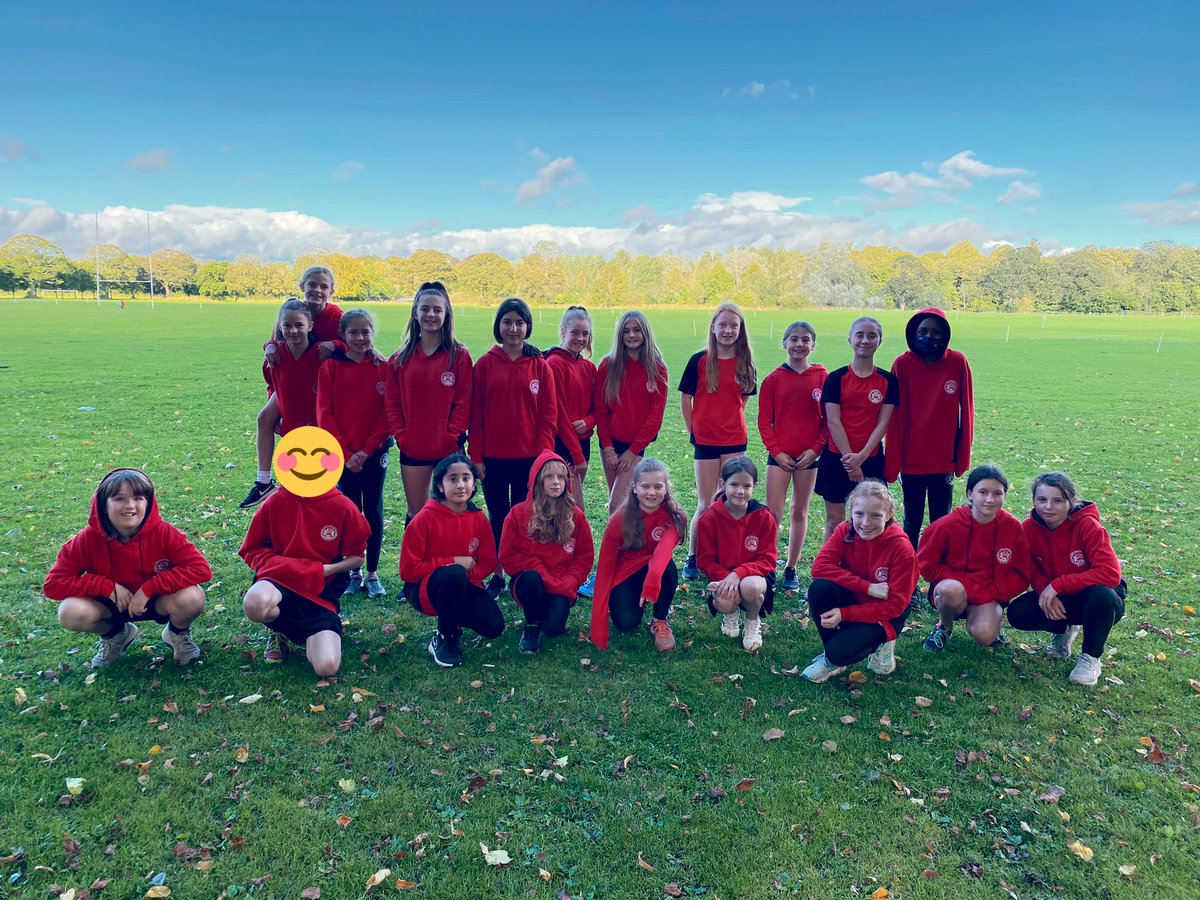 PEatCardiffHigh's tweet photo. Our Year 7 team ready for their first cross country event! 🏃🏼‍♀️ ✨ #teamCHS https://t.co/pwhdNPnePM