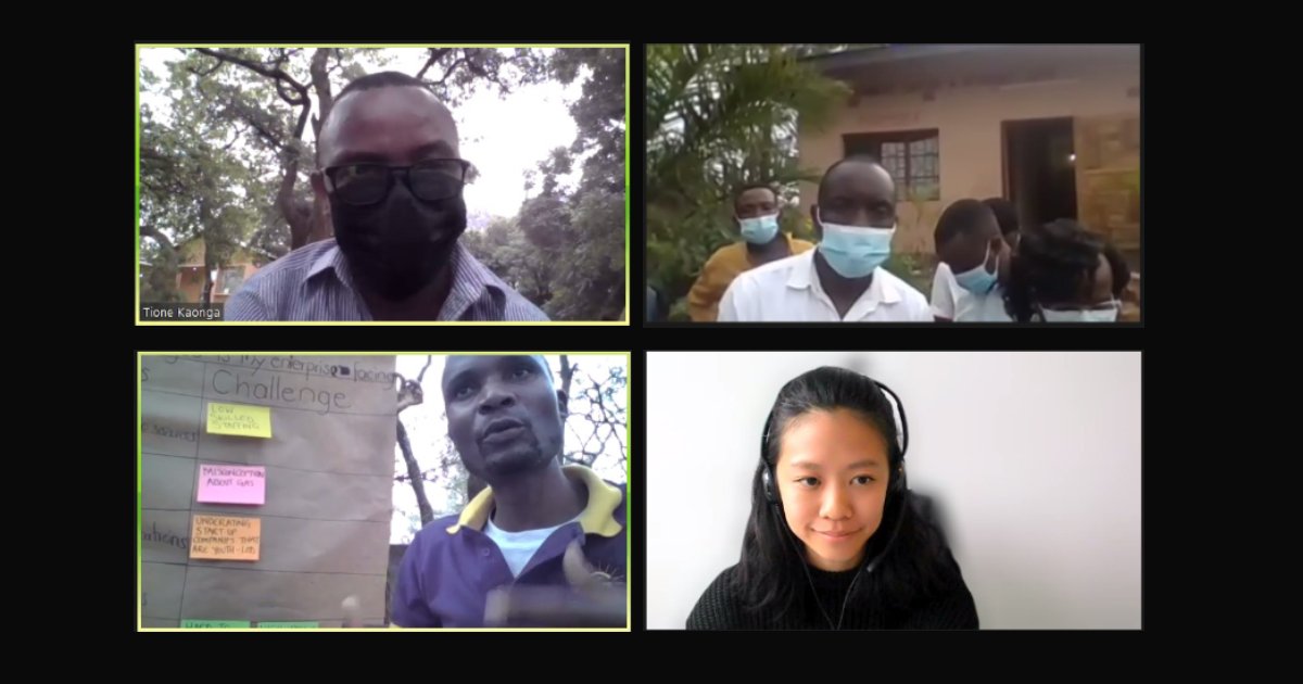 SEED_SustDev's tweet image. Hybrid workshops in action - live from #SEEDAccelerator workshops in🇲🇼🇿🇲. SEED Award 2021 winners Wuchi Wami #Zambia &amp;amp; EcoGen #Malawi managed to cross-share inter-national insights &amp;amp; discussions during Solutions Prototyping.
#SMEs #sustainablebusiness #ecoinclusive #scaleup