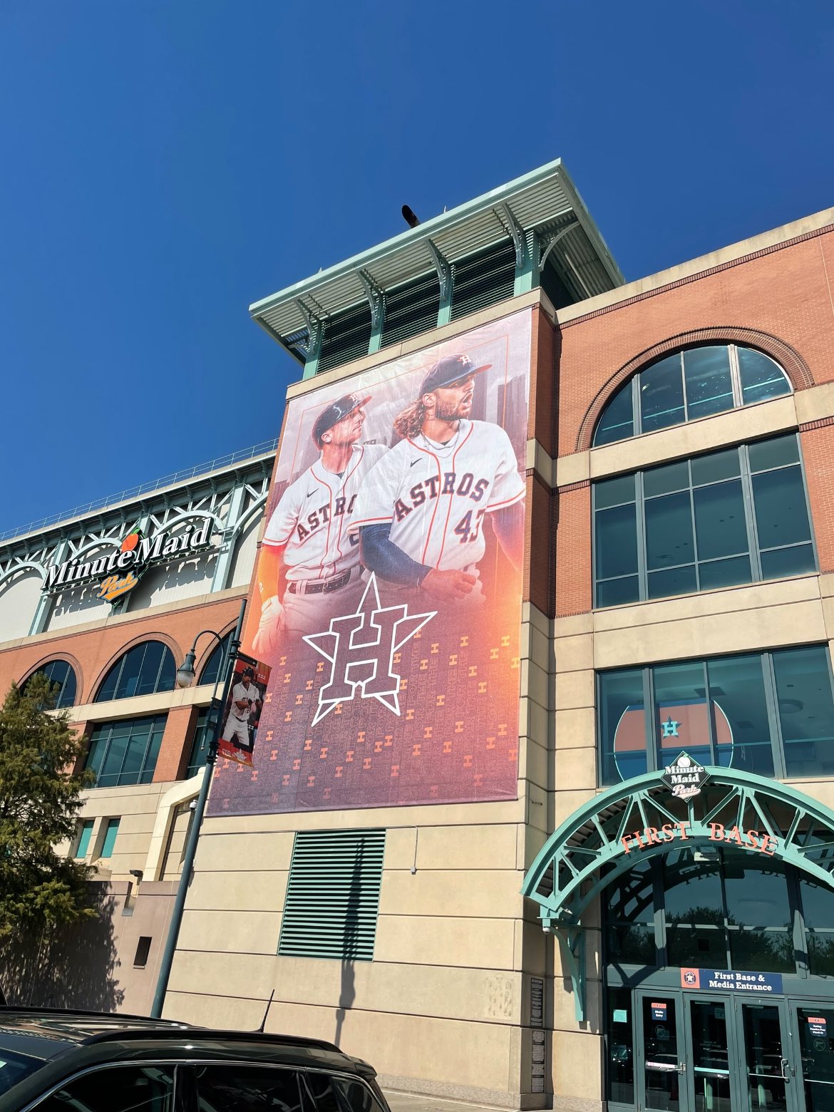 Chandler Rome on X: New playoff signage outside Minute Maid Park
