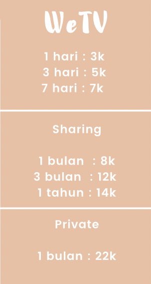 app_premium18's tweet photo. @sungchan1309 Ada ni kak 7 hari 7k ajaa,yukk bisaa pake qris https://t.co/XgJUPA0SOh