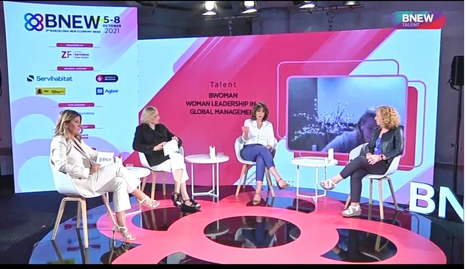 isabelpalleja's tweet photo. A @BnewWeek molt interessant l'event sobre #lideratgefemení.
@saraberbels @IdoiaSota @gemmasorigue #MartaLacambra i #CarlaArimont
Necessitem lideratges innovadors trencant el gènere. Existeix el sostre de vidre però hem de creure en nosaltres mateixes. Podem i debem!
#BWOMAN💪🏼 https://t.co/FPHBVf0hI4