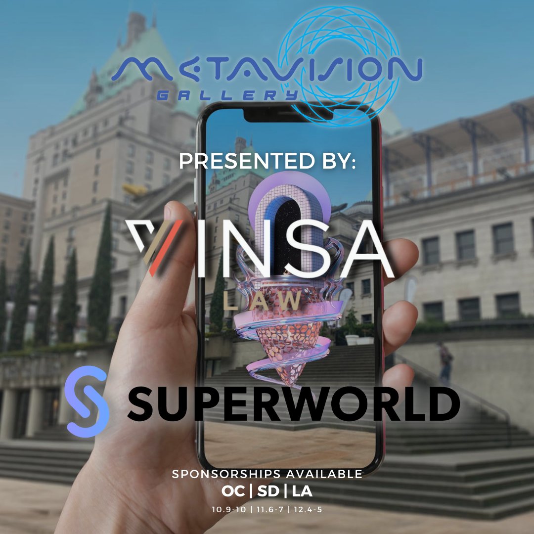 🌎 #TwitterSpaces today at 11am PT / 2pm ET❤️

We'll be chatting with <a href="/nft_lawyer/">Ian Daily</a> about their #MetavisionGallery #AR exhibits launching in Southern California this month using #SuperWorld! 

Tune in to learn more #TeamSuperWorld, no link, check for our space in 2 hours!🙂 
🌎 ❤️