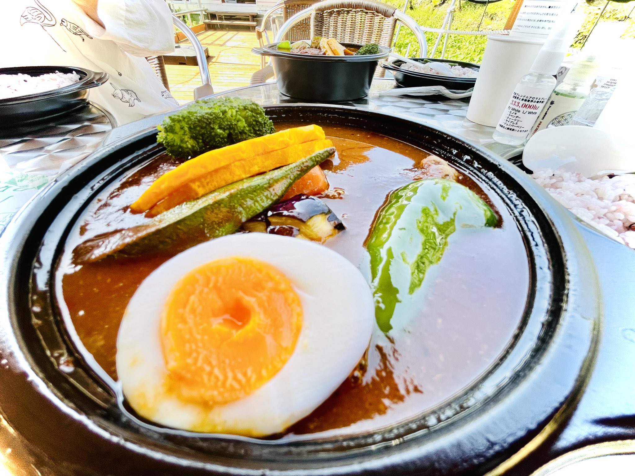 Takayuki Aoyagi やっぱり食が軸かよ 笑 安曇野 小布施ツアー ハンジローでスープカレーを堪能し 穂高神社でyosssyと合流 大型犬マルシェにもご挨拶し その後は小布施に向かい 期間限定のモンブランを味わう 小布施の道の駅でsatsuki