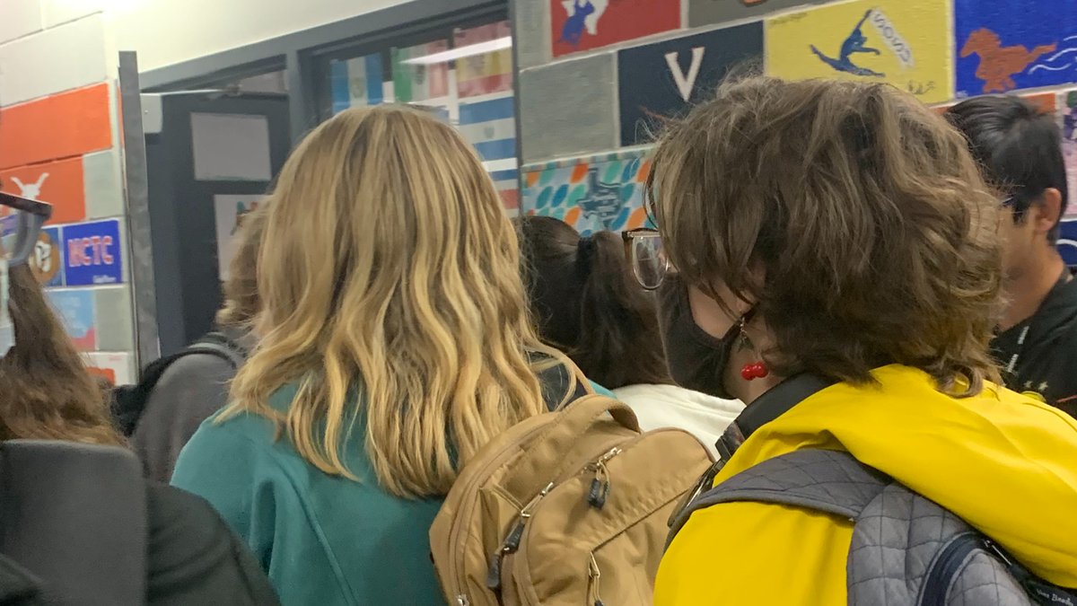 C_Rappers_1Fan's tweet photo. @isabellag_nthc &amp; @JordanC_NTHC walking in the hallway. I can't believe I was in the presence of 2 out of the 4 members of the Color Rappers! https://t.co/qR31X8qkOS