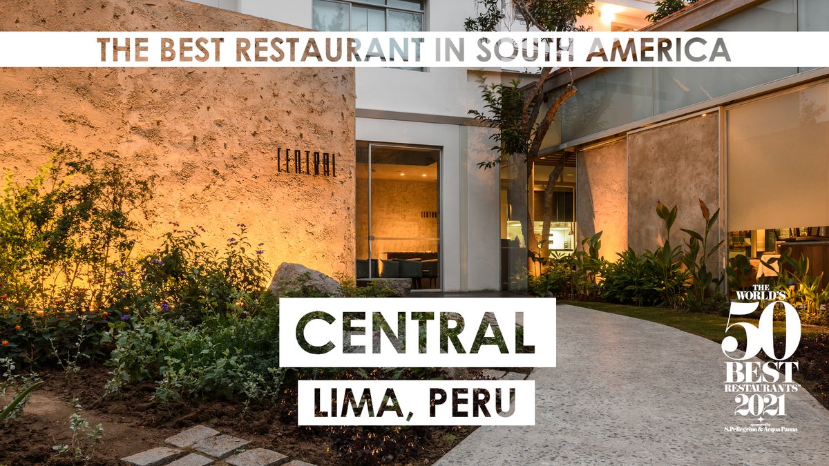 Central in #Lima, #Peru has been crowned The Best Restaurant in South America 2021. #Worlds50Best #SouthAmerica <a href="/CentralRest/">Central</a> <a href="/VirgilioCentral/">Virgilio Martinez</a>