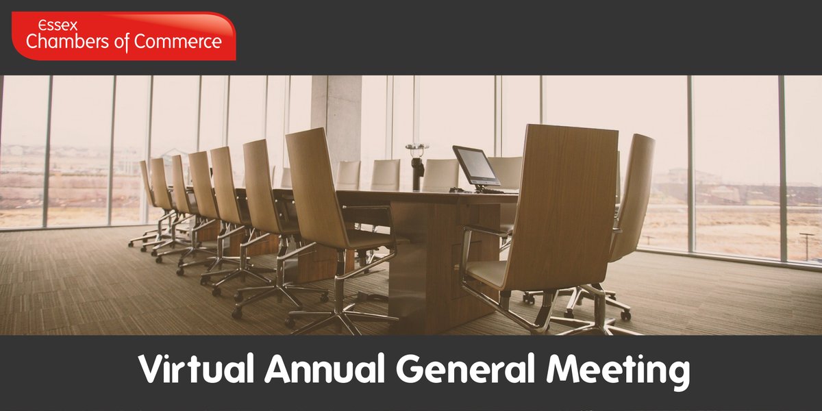 Our annual (virtual) Annual General Meeting is just around the corner! October 14th will see Essex Chambers members from all around the county come together to discuss all things Chambers. Members - secure your place today ➡️ loom.ly/Vl9l3ZU #EssexBusiness