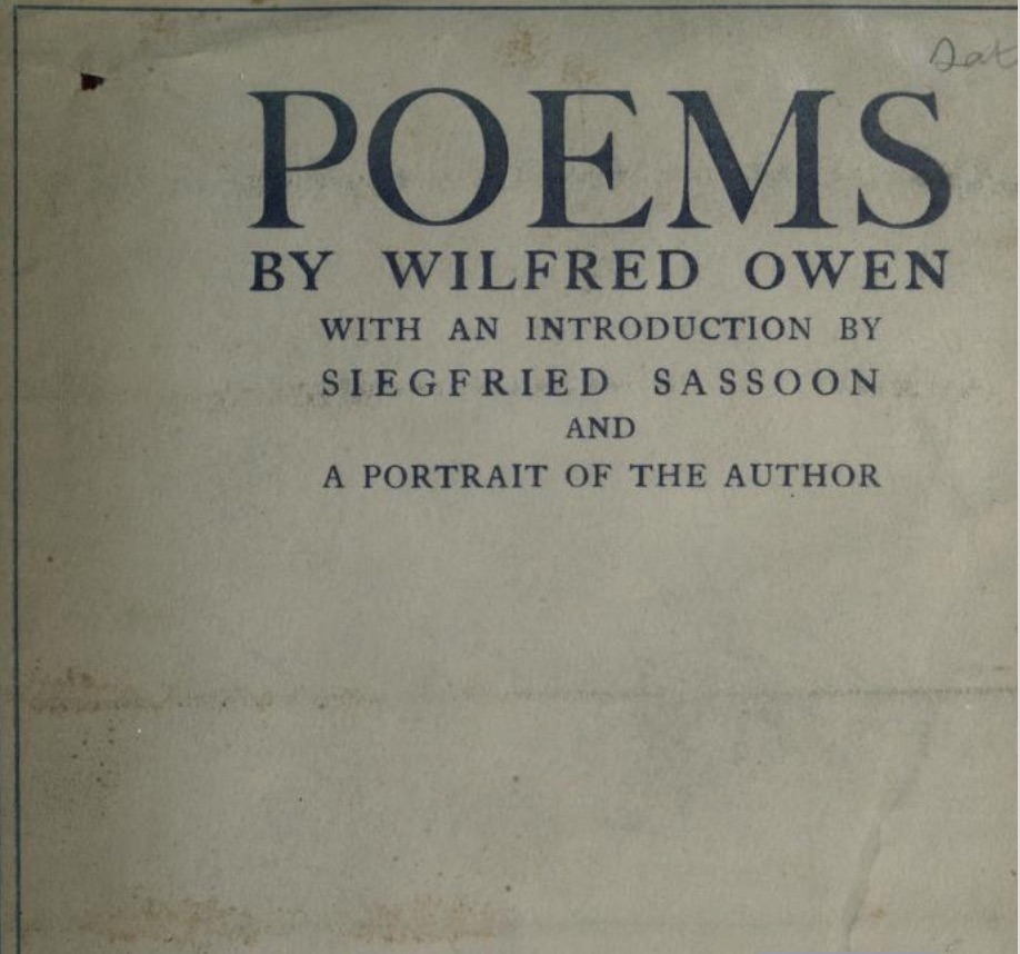 NiallMunro's tweet photo. Join us on Thursday evening as I lead the discussion of two of Owen's poems for @WilfredOwenAssn: 'The Dead-Beat' &amp; 'The Sentry' (both available in the 1920 edition here: https://t.co/9zDUVbW1eC). Sign up for free and bring your thoughts! All very welcome: https://t.co/w59gjw6Q2j https://t.co/CF5qR58ZU3