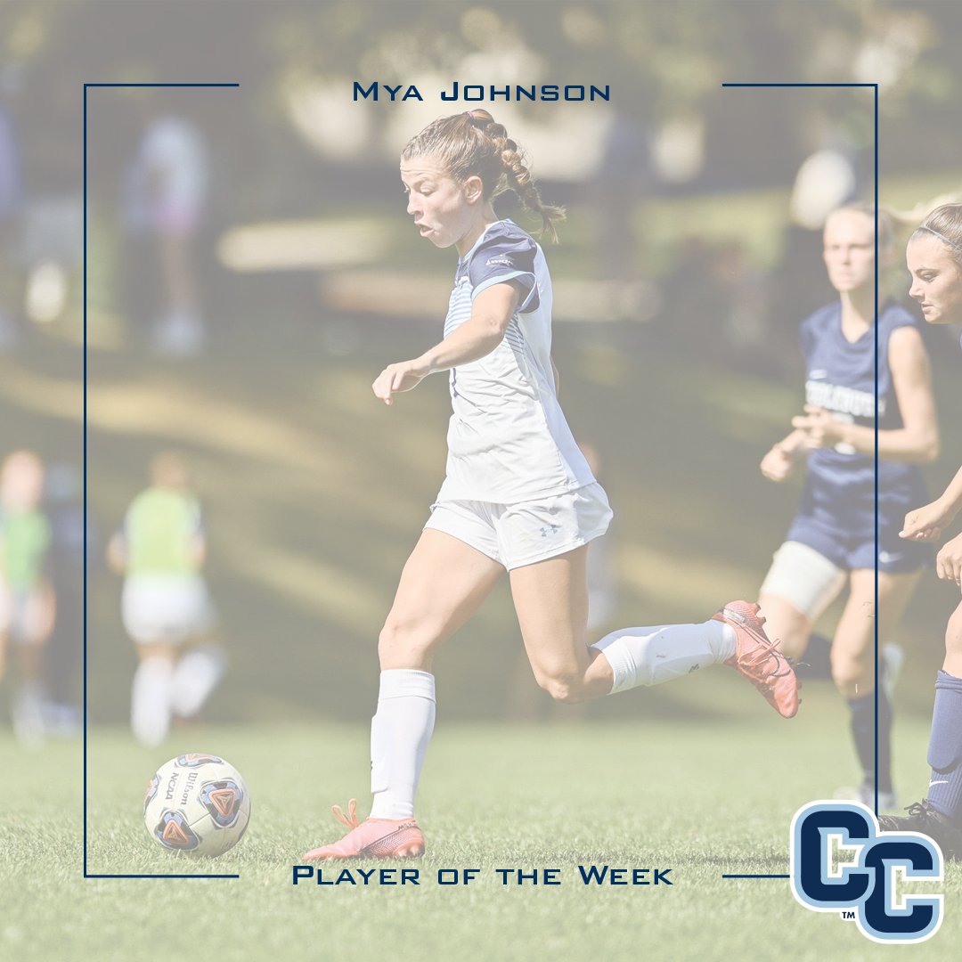 CamelAthletics's tweet photo. No surprise here πͺ. Mya Johnson and Sam Maidenberg have been named NESCAC Players of the Week. Mya scored 3 goals for @cocowoso, and Sam recorded back-to-back shutouts for men's soccer, leading their teams to a combined 4-0 record over #CCFallWeekend! πͺ β½ https://t.co/ooWmPoisWf
