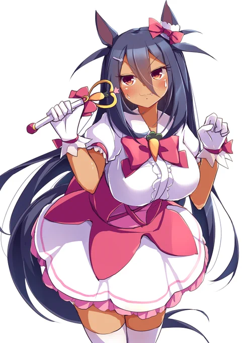 魔法ウマ少女ヒシアマゾン #ウマ娘 
似合ってる。 