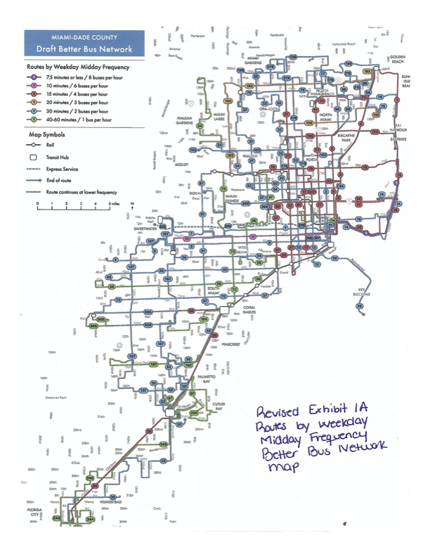 TransitMIA's tweet photo. @MarkOsbornJr1 Here's a map that reflects the revisions mentioned in the slide. https://t.co/CmWdjjMHwb