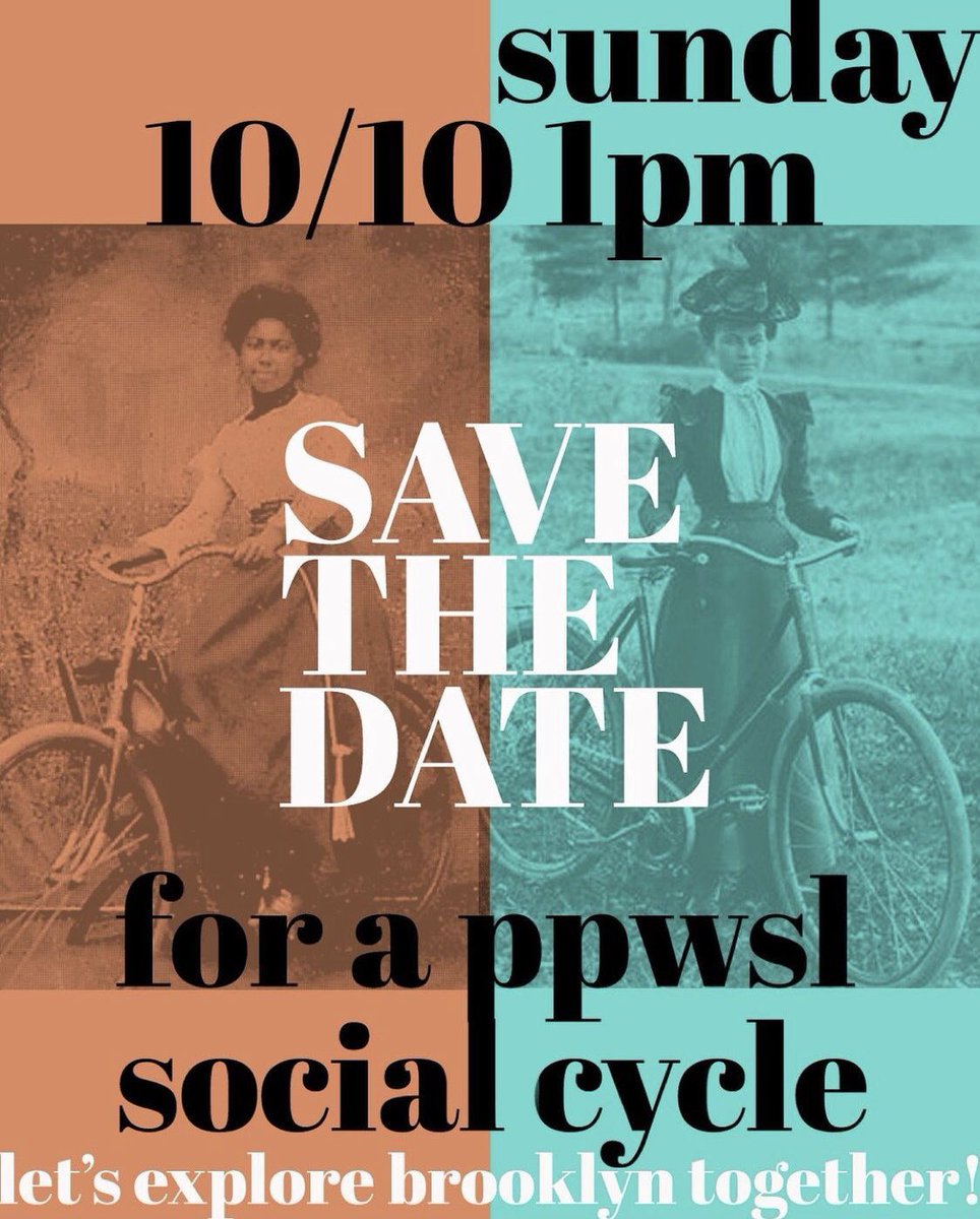 We hope to see you at our PPWSL social cycle 🚲 this Sunday! Check out our post on IG for more details! #PPWSL #BK #ProspectPark #softball #cycling #groupride #parkslope