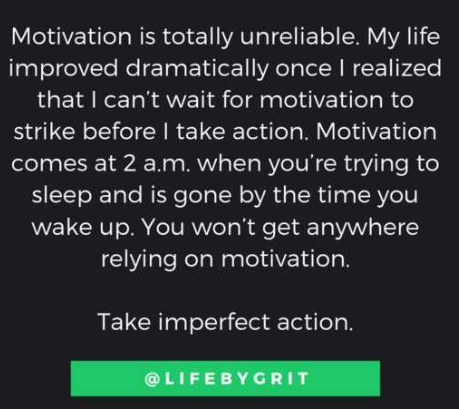 Don’t rely on motivation or anything. Force yourself to do something good for yourself.

Wake up with confidence and do better every day.

Do not wait for someone to motivate you.

#dobettereveryday #successhabits #takeaction #tribeofawesomeness #nopityforthelazy