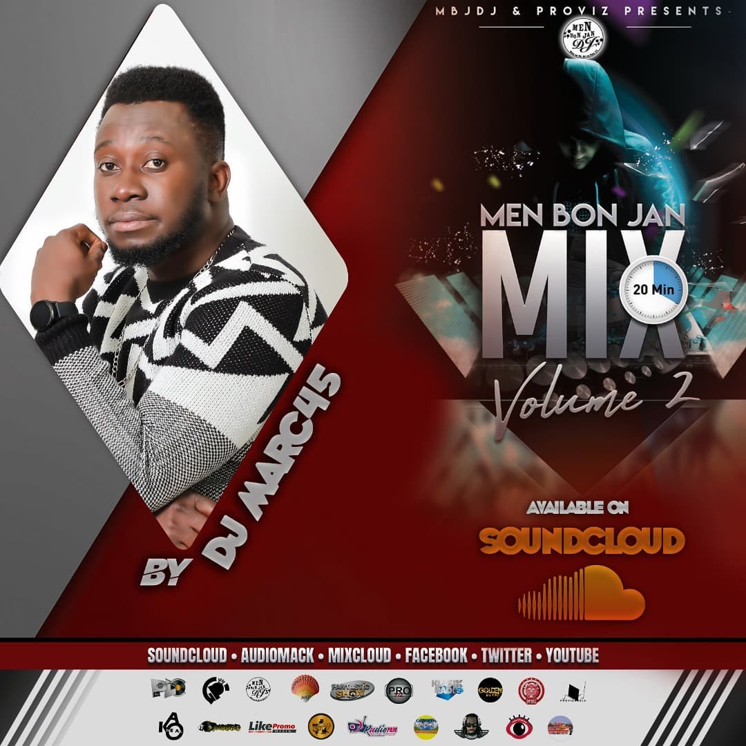 djmarc45's tweet photo. @djmarc45
Men Bon Jan DJ ak PROVIZ
Ap Prezante'w : Men Bon Jan Mix 20Mnts Vol. 2
Mix By @djmarc45 
Sponsored by: @menbonjandj1 @klasikradio101 @provizgraphics @djplc10 @goldendjpro @fantasticshow1 @Provizstudiio @anbetlive10 @provizmedia
《《 💿"Nou Se DJ, DJ Se Nou"💿》》 https://t.co/VhPjpKo8AQ
