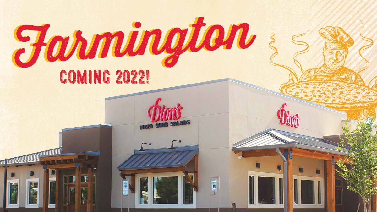 DionsPizza's tweet photo. Thanks to the tireless efforts and requests of a few dedicated fans over the years, we are excited to announce our next location is Farmington, NM! 🍕🥗🥖 https://t.co/npUT3CrUsE