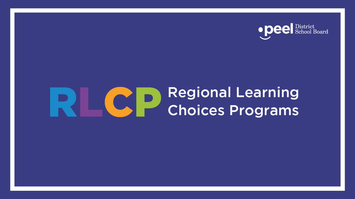Hey secondary families! Are you interested in joining our Regional Learning Choices Programs for the 2022-23 school year? Our first information night starts on October 13th!

Find out about program details and information nights here: peelschools.org/secondary/prog…