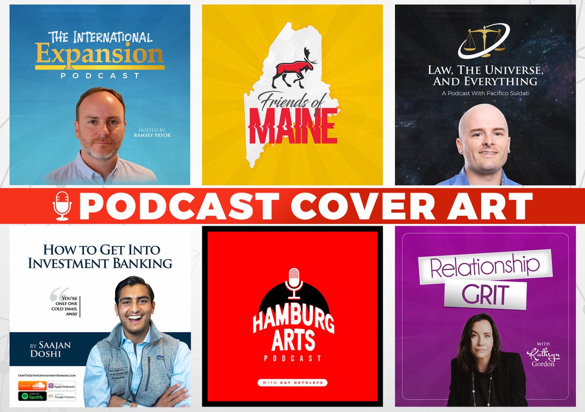 Pod_CoverArt's tweet photo. Kindly #retweet my service.
Check out my Gig on Fiverr: I will create your podcast cover art or podcast logo
#podcastcover #podcastcoverart #podcastcoverdesign #podcastcoverartwork #podcastcovers #lpodcastcover #podcast
https://t.co/lTok52TJv0 https://t.co/rzi36ZLXS3