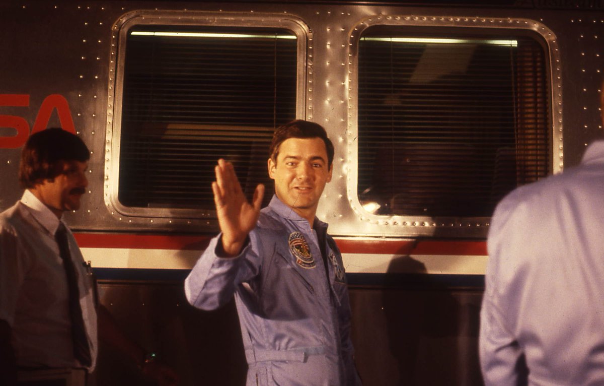 RandyAttwood's tweet photo. OTD in 1984 the launch of Challenger STS 41-G and the first Canadian astronaut @MarcGarneau. Spectacular pre-dawn launch.  #FirstCanadianINSpace #STS41G @CSA https://t.co/gmOSuZ4dgD