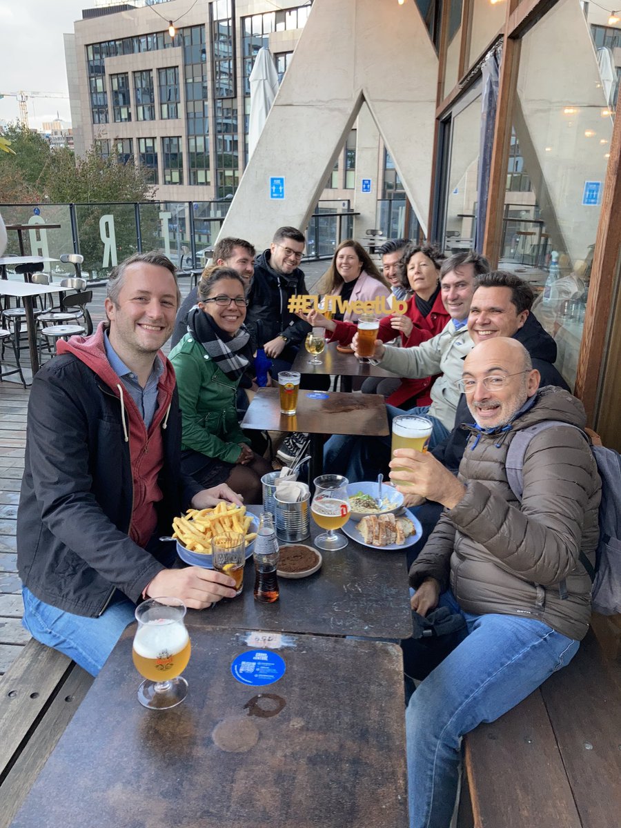 EUTweetup's tweet photo. @jasonlknoll @adrechsel And here we all are!
#EUTweetUp gang back together. https://t.co/6ErhfFUWGJ