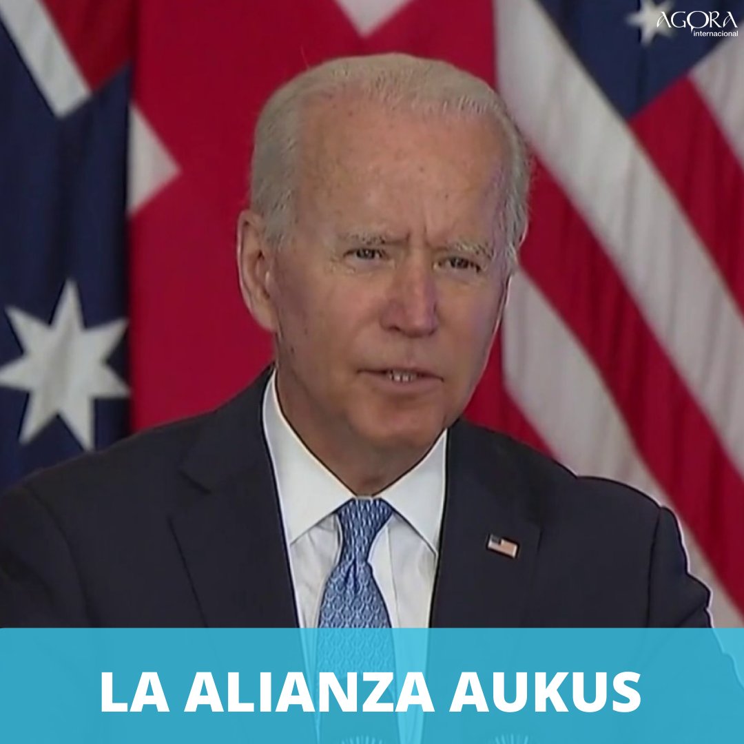 ok_agora's tweet photo. #Australia, #EstadosUnidos y #ReinoUnido han anunciado que avanzarán en la firma de un acuerdo tripartito de defensa que refuerza la presencia de la alianza #AUKUS en la región del Indo-Pacífico, con el objetivo implícito de frenar la expansión militar #china. https://t.co/BzQvOvN961