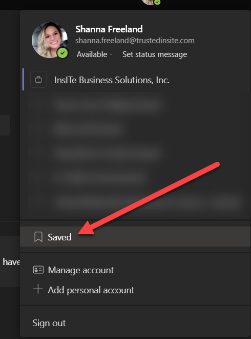 Have you saved a chat message in Microsoft Teams before?  It is 'bookmarks' for chat!
Click the ellipsis > hit "Save this Message." Then, Click on your account profile pic > select "Saved" to view and manage all saved messages! #techtiptuesday #techtraining #microsoftteams