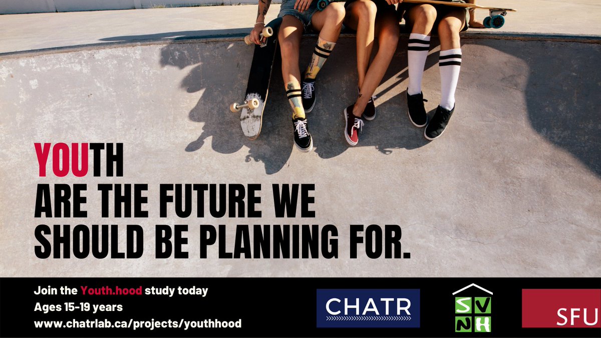Meridith Sones (@merisones) on Twitter photo Excited to launch Youth.hood, a new study exploring how neighbourhood design shapes social connectedness for youth in #southvancouver chatrlab.ca/projects/youth…. Grateful to be collaborating with our friends <a href="/southvanNH/">SVNH</a> and for support from <a href="/SFU_CERi/">SFU's Community-Engaged Research Initiative</a>. <a href="/ChatrLab/">Cities, Health & Active Transportation Research</a> <a href="/SFU_FHS/">SFU Health Sciences</a> <a href="/sfuurban/">SFU Urban Studies</a> Excited to launch Youth.hood, a new study exploring how neighbourhood design shapes social connectedness for youth in #southvancouver chatrlab.ca/projects/youth…. Grateful to be collaborating with our friends <a href="/southvanNH/">SVNH</a> and for support from <a href="/SFU_CERi/">SFU's Community-Engaged Research Initiative</a>. <a href="/ChatrLab/">Cities, Health & Active Transportation Research</a> <a href="/SFU_FHS/">SFU Health Sciences</a> <a href="/sfuurban/">SFU Urban Studies</a>