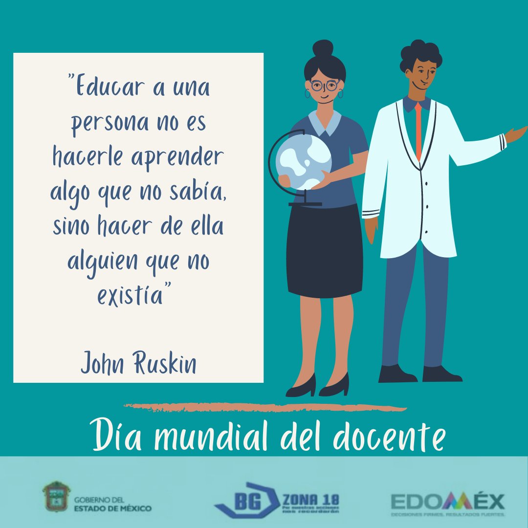 zona_bg's tweet photo. Felicitamos y reconocemos el trabajo de todos los docentes que conforman la #ComunidadBG18 y redoblamos nuestros esfuerzos para acompañarles de la mejor manera posible en la extraordinaria labor que realizan ¡Enhorabuena! @israeljeronimol @DGEMSedomex @EdomexDgfa @NoeOrtegaCamac1 https://t.co/Y6tEf2pe9i
