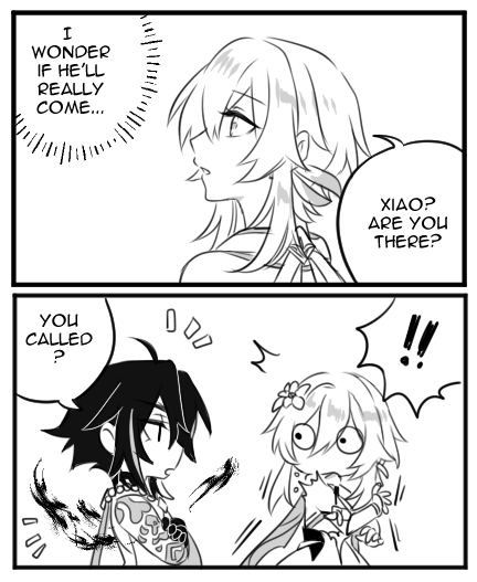 I was so happy to see Xiao again during the Moonchase Festival #xiaolumi 