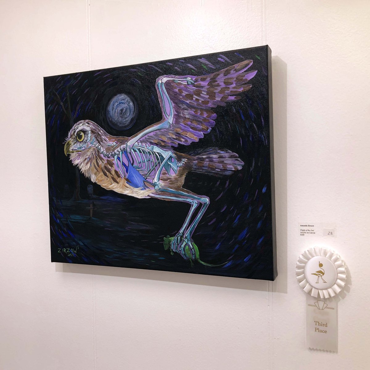 amandazirzow's tweet photo. Plight of the Owl, anarrative on the hazards of rat poison on owls, on exhibit at the Cape Coral Art Center thru Nov 18
#owl #owlart #skeletonart #skeleton #darkart #artexhibit #artaward #artcollector #fortmyers #swfl #swflart @capecoralartcenter #amandazirzow #zirzowgallery https://t.co/P4CxbCFvym