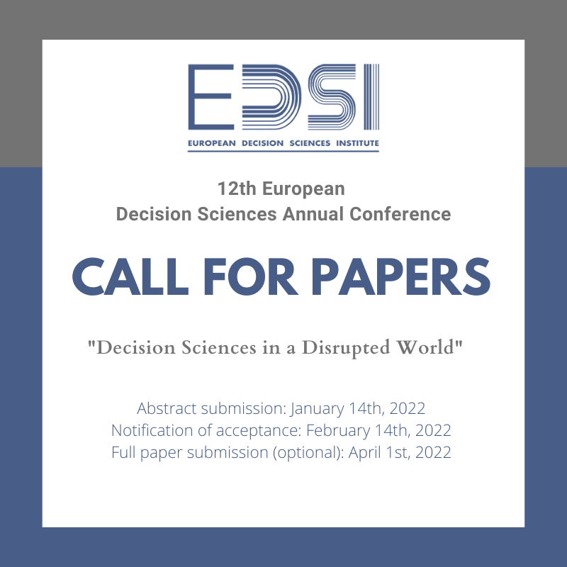 DSIHomeOffice's tweet photo. The European chapter of DSI will host its 12th annual conference next year! The Call for Papers is now open. Tracks include Data Analytics, Project Management,  Sustainability, and many  more.

Full details can be found here 👇
https://t.co/pIuF7Gl3SQ

#callforpapers #analytics https://t.co/rlpQo2cg8a