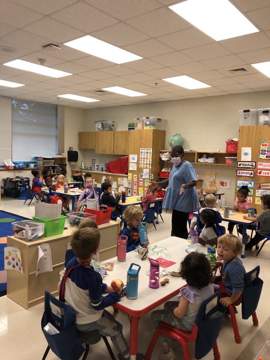 Morris Brandon Pre-K and Ms. Ector rock. Super learning is happening!! 😍