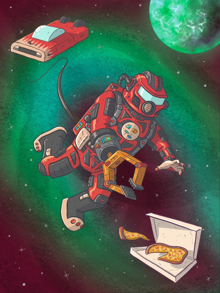 Leave your Earth pizza in the 4-50xyz nebula for 15 minutes, comes out perfect. 

🍕 RETWEET and we might save you a slice. 🍕

#spacewalker #nft #nftcommunity #nftartist #nftcollection #procreate #digitalart #nfts #pizza #nftcollector #ethereumnft #crypto #space