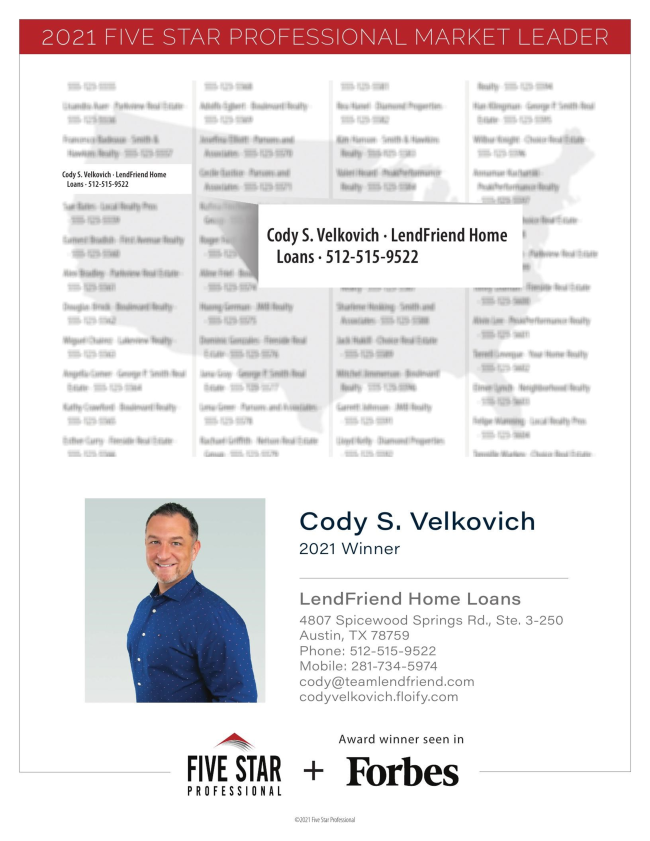 CodeRed714's tweet photo. The latest issue of Forbes Magazine will be available until 10/18. Make sure to check out yours truly as one of only five lenders in Central Texas!
#Forbes #AustinRealEstate #TexasHomeLoanExpert #YourTruePartner https://t.co/HW6n0DAHtZ