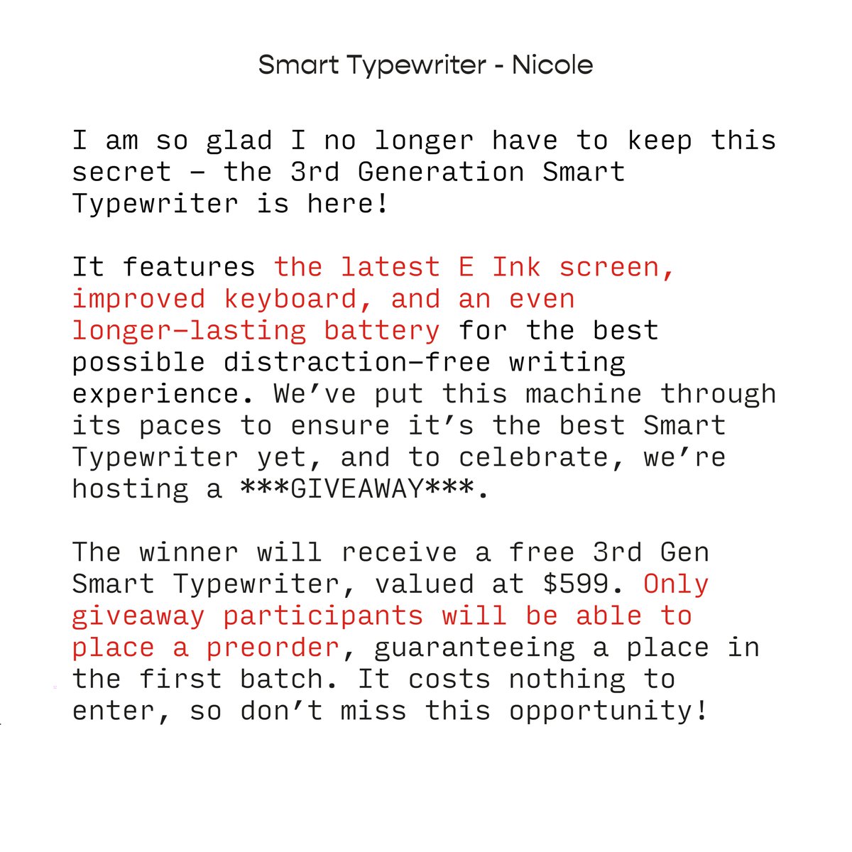 Freewrite Distraction-Free Writing Tools tweet media
