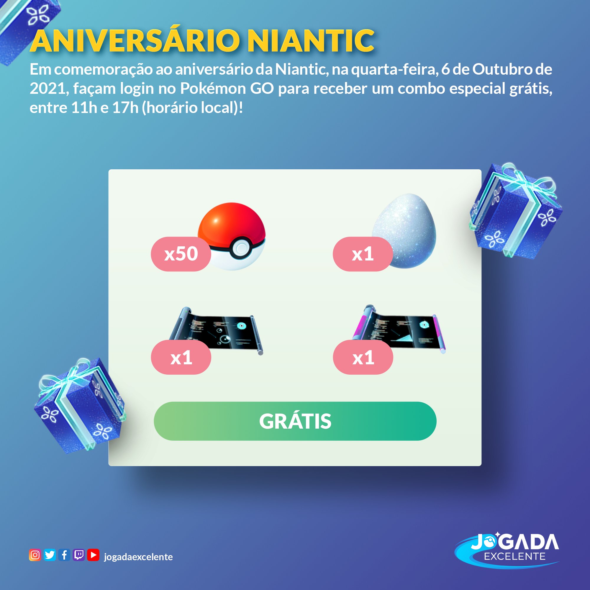 Feliz aniversário de seis anos, Pokémon GO!