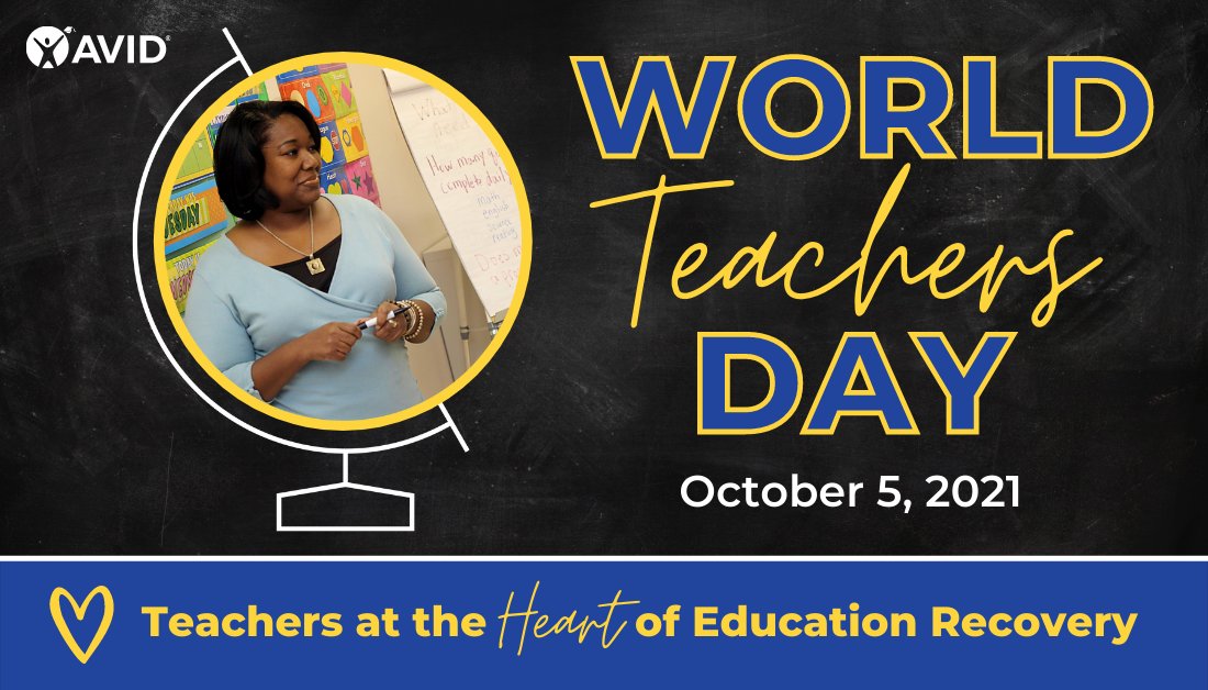 For those who use their passion to help students achieve their college and career dreams, for those who understand that we have to truly see students and get closer to their worlds to help them achieve their goals, for those who teach from their heart: Happy #WorldTeachersDay!