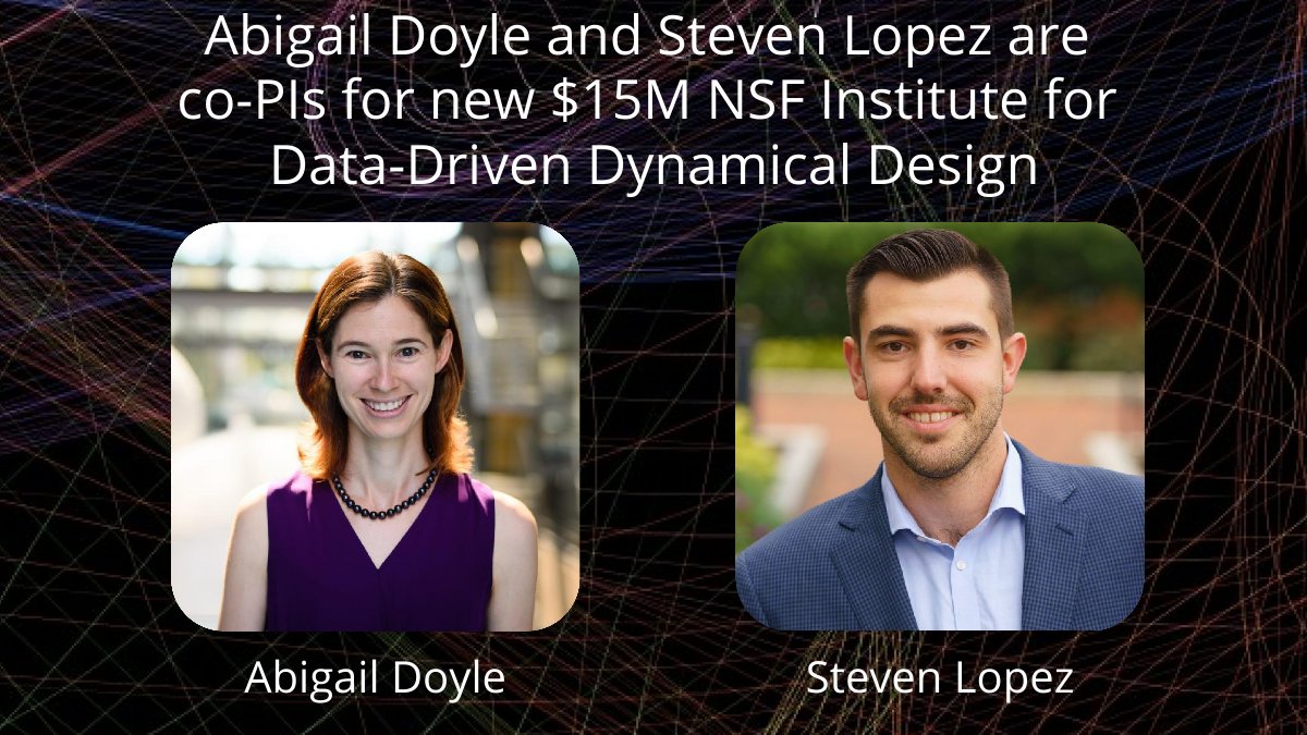 UCLA Chem & Biochem (@uclachem) on Twitter photo Prof. Abigail Doyle and alum <a href="/Northeastern/">Northeastern U.</a> Prof. @StevenLopez_neu (PhD โ15, Houk) are co-PIs on the new $15M NSF Institute for Data-Driven Dynamical Design. bit.ly/3a3h8PJ Prof. Abigail Doyle and alum <a href="/Northeastern/">Northeastern U.</a> Prof. @StevenLopez_neu (PhD โ15, Houk) are co-PIs on the new $15M NSF Institute for Data-Driven Dynamical Design. bit.ly/3a3h8PJ