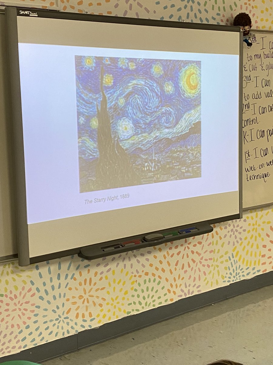 thecarel5's tweet photo. Collaborated with my amazing art teacher on this Artist of the Month lesson. S’s had to evaluate and interpret the work of Van Gogh. #belairbulldogs #QuadD #artisimportant https://t.co/UoZ0XEujMf
