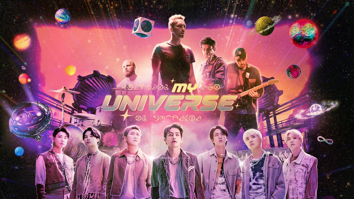 Congrats @coldplay & @BTS_twt on their No.1 song on the Billboard Hot 100 #MyUniverse ❤️💜❤️💜❤️