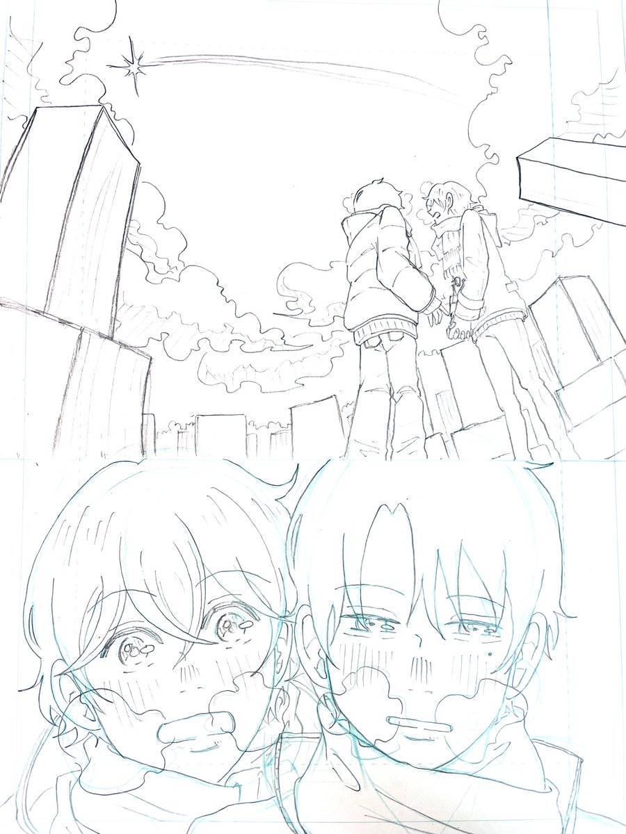 before↔after
ネームと下書き 