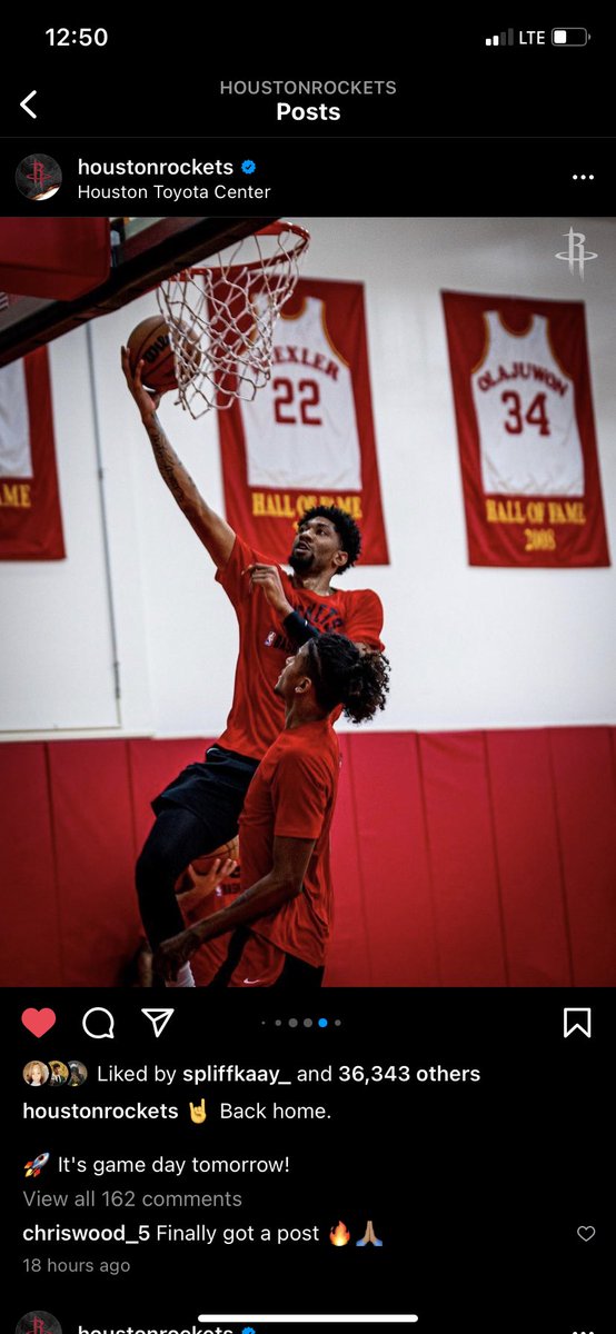 Look what C Wood said at the bottom 😂😂😂😂 <a href="/HoustonRockets/">Houston Rockets</a> post the best center in the league more thank u 🙏🏾