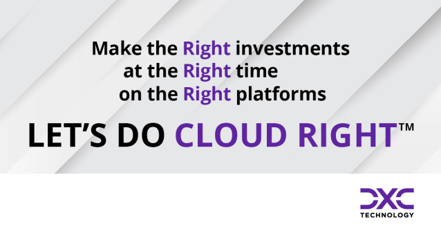 LisaAnneBraun's tweet photo. Cloud is not an all-or-nothing proposition. You want to do Cloud Right™ and that's @DXCTechnology's approach. #DXCdoesCloudRight https://t.co/SWNTg2fbmU https://t.co/HZWCuVnbYE