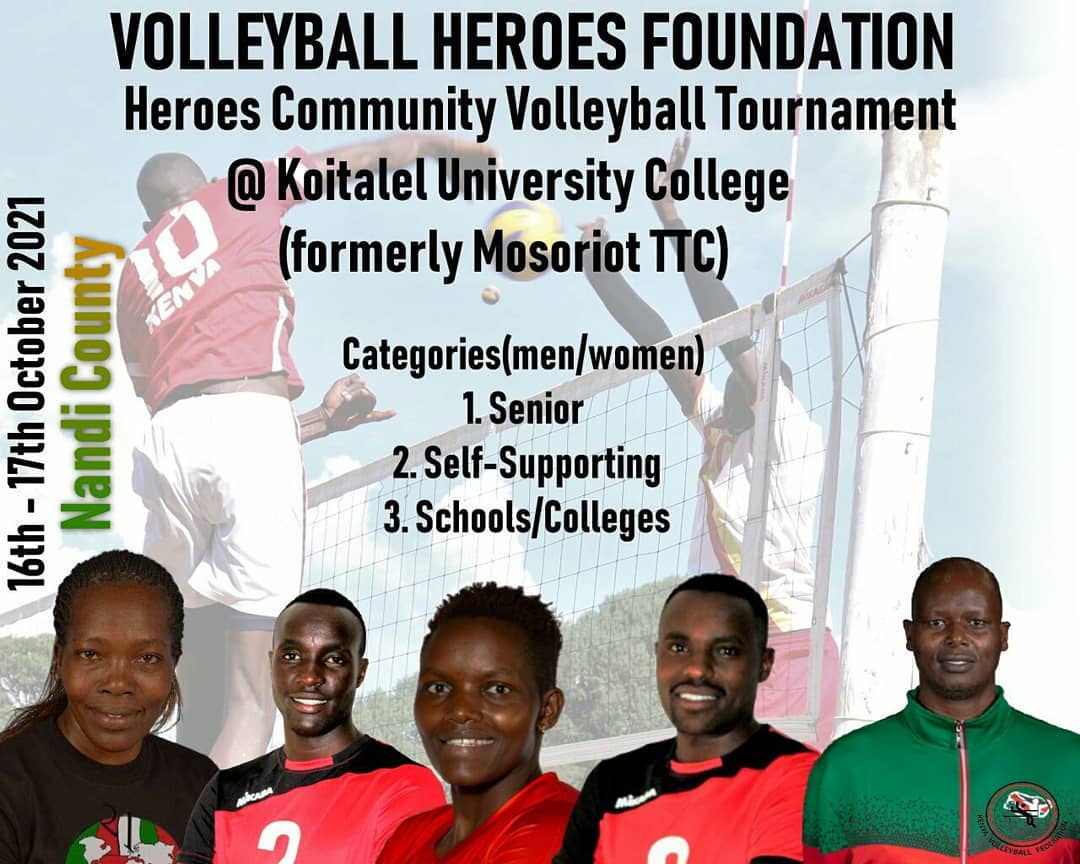 CAVBPress's tweet image. The 1st edition of Heroes Community Volleyball Tournament in Kenya 🇰🇪🏐

The 2-day event is organised by KVF and the tournament's patron is Malkia Strikers - Kenya Women Volleyball Team coach Paul Bitok

GSU and Kenya Pipeline teams have already confirmed participation