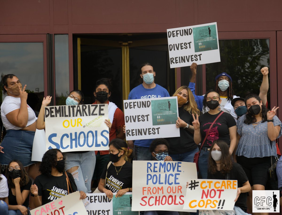 ctcarenotcops's tweet photo. Community First Coalition Campaign Launch! Here are photos from our press conference on September 18th, 2021. #carenotcops #ctcarenotcops https://t.co/1QeB2wHKDn